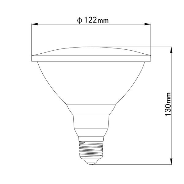 画像7: 【防雨型エクステリアライト用器具セット】 LEDビーム電球 口金E26 【高演色 クラス2】 【演色AA】 高演色Ra92 非調光 フリッカーフリー ノイズレス 防塵 防水 仕様 IP65 昼白色5000K 15Ｗ ビーム球160Ｗ相当 ビーム角度120° PAR38 + 大光電機 DOL-3766XS 器具セット 2年保証 工事必要 同梱不可【送料無料対象外商品】