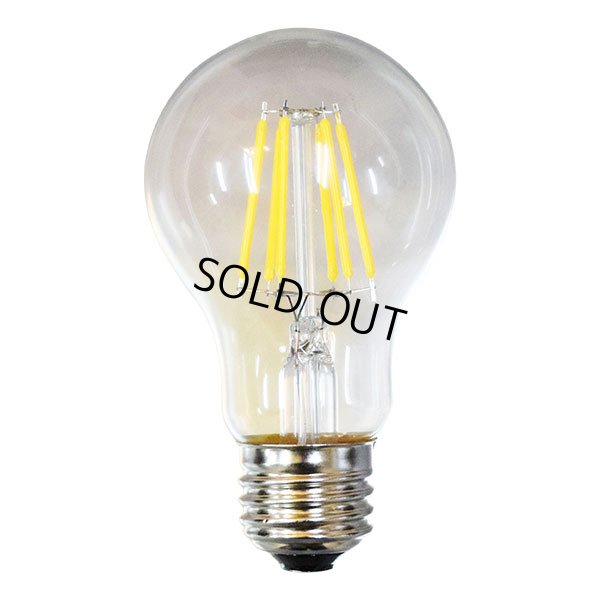 画像5: 【即納】LED電球 E26 6W LEDフィラメント電球 エジソン電球 エジソン球 クリアタイプ 電球色2700K(白熱電球60W相当) 810lm 照射角度360°60Wシリカ電球と同サイズ 1年保証