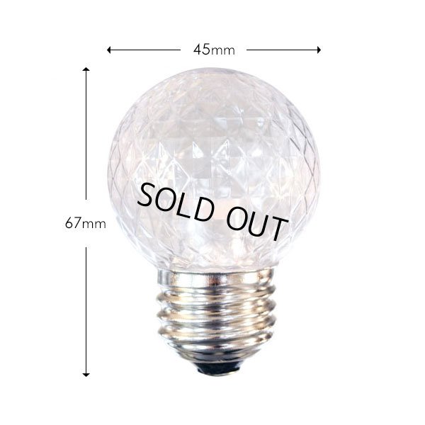 画像2: 【50個セット】送料無料 業務用 LED装飾電球 キラキラ君 サイン球 白色 5000K 消費電力1.3W 口金E26 防塵 防水 仕様 IP65 点滅 全光束 65lm 照射角360° 防水用シリコンリング付き