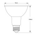 画像5: LED電球　12W　口金E26　調光器対応　高演色Ra92　フリッカーフリー　Blackモデル　ビーム球・レフ球100W相当　昼白色5000K　+ LCX150E263BK(旧：LCX150E261BK)器具セット　2年保証