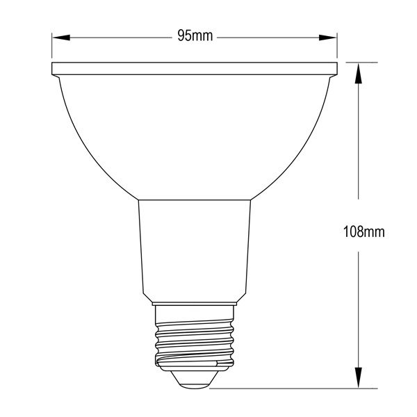 画像2: LED電球　12W　口金E26　調光器対応　高演色Ra92　フリッカーフリー　Blackモデル　ビーム球・レフ球100W相当　昼白色5000K　2年保証