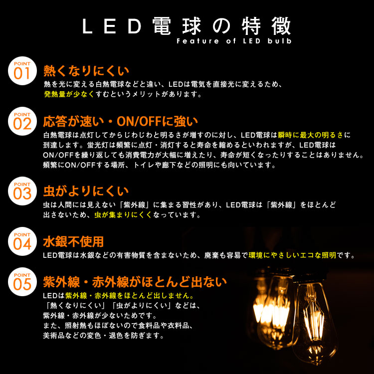LED電球の特徴