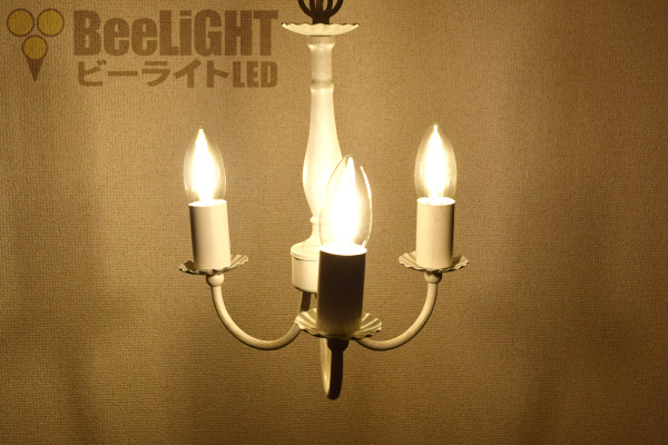 LED電球「BD-0417M-CANDLE」の照度図