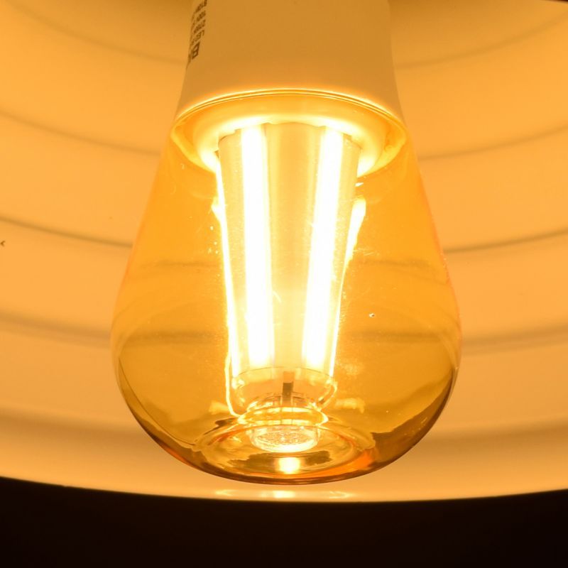 BeeLIGHTのLED電球「BD-1026C-Clear-Retro」の商品画像。実際の点灯イメージ。