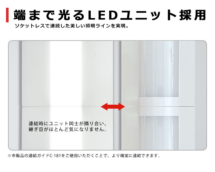 送料無料(一部地域を除く) LEDベースライト LED蛍光灯 逆富士型 器具一 
