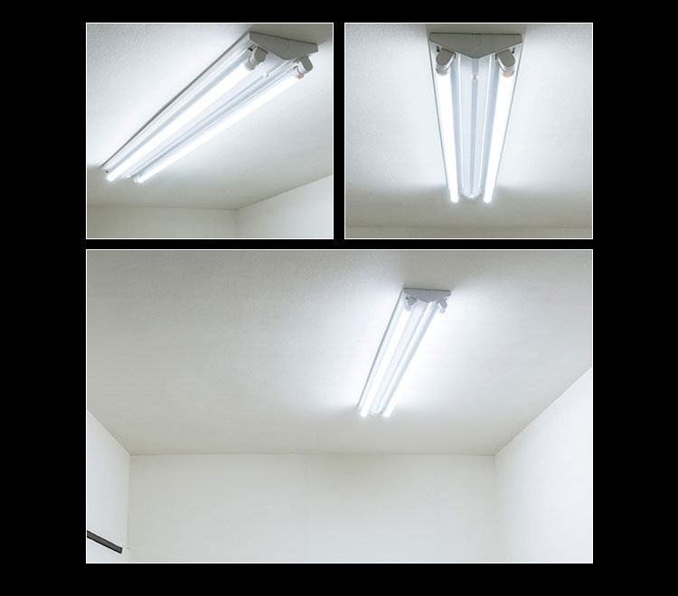 BeeLiGHT(ビーライト)のLED蛍光灯 Ra92タイプ「BTL16-Ra92-5000K-1200×2本」とLED蛍光灯器具「OKT8A-02」セット