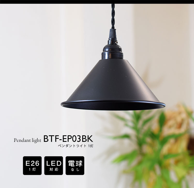 Pendant Light ペンダントライト BTF-EP03BK