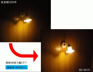 画像5: 【即納】LED電球 口金E17 【高演色 クラス2】 【演色AA】 高演色Ra95 非調光 照射角330° 電球色2700K 332lm 5W(ミニクリプトン電球40W相当) 2年保証