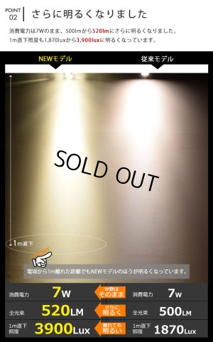 画像6: 【即納】【数量限定価格】LED電球 E11 高演色Ra92 調光器対応 フリッカーフリー 中角24° Blackモデル 電球色2700K 520lm 7W(ダイクロハロゲン60W相当) JDRφ50タイプ　