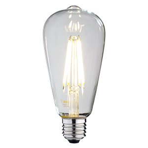 画像5: LED電球 口金E26 エジソン電球 エジソン球　6W　白熱電球60W相当　電球色2700K　クリアタイプ　1年保証