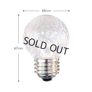 画像2: 【即納】【50個セット】送料無料 業務用 LED装飾電球 キラキラ君 サイン球 白色 5000K 消費電力1.3W 口金E26 防塵 防水 仕様 IP65 点滅 全光束 65lm 照射角360° 防水用シリコンリング付き