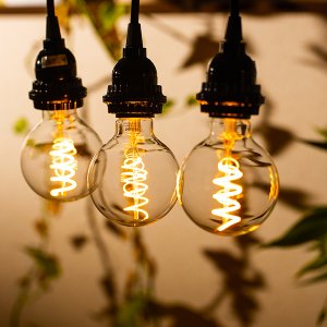 画像6: 【即納】LED電球 口金E26 【高演色 クラス2】 【演色AA】 高演色Ra95 フィラメント電球 エジソン電球 エジソン球 スパイラル ボール形 4W 310lm 濃い電球色(2200K) 白熱電球20W-30W相当 クリアタイプ 1年保証