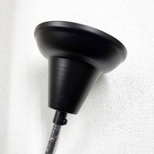 画像2: 【即納】シャンデリア 6灯【電球あり】LED対応 ペンダントライト シーリングライト 天井照明 照明器具 [灯具] E17ソケット・シーリングカバー付き(480×1080mm) 引掛けシーリング おしゃれ アンティーク調 クラシック リビング ダイニング 電球セット BCD-030BK-BD-0417M-CANDLE