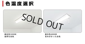 画像7: 【即納】【3年保証】 LEDベースライト 蛍光灯 20W型 2灯相当 10W 1600lm 逆富士型 器具一体型 プルスイッチ付 直管タイプ 直付け 高輝度 演色性Ra84 昼白色(5000K)/昼光色(6000K) 照射角度180° 薄型 フリッカーフリー ノイズレス 天井 壁面 棚下 照明 同梱不可