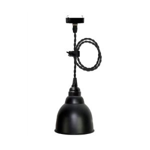 画像2: 【即納】ペンダントライト ランプシェード シェードのみ アイアンシェード メタルシェード スチール 鉄 ブラック（内側：ホワイト） LED E17 E26 照明 照明器具 電球灯具別売